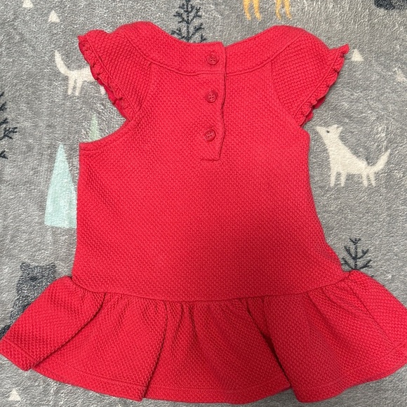 Calvin Klein - Vibrant Pink Baby Dress with Bow. - Picture 2 of 5